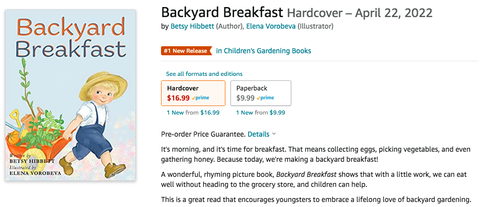 #1 New Release in Children's Gardening Books